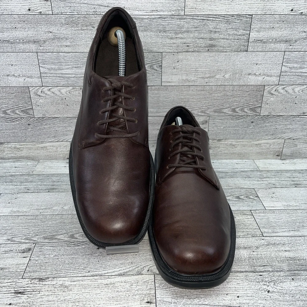 Rockport‎ Margin APM2031C Brown Leather Lace Up Dress Shoes Men Size 11M